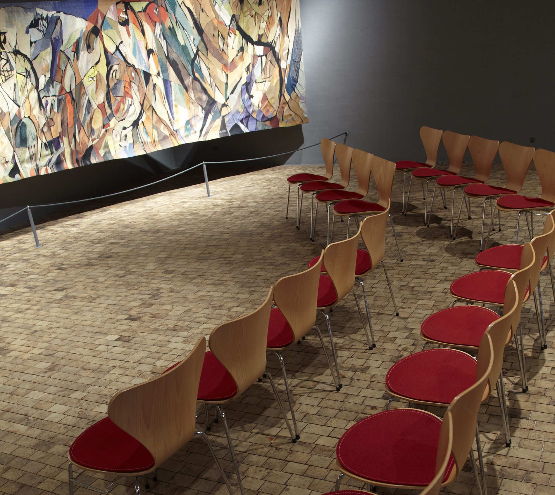 museum jorn, Filtsæder på stol 3107